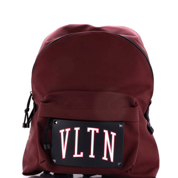 Valentino Garavani Large VLTN Backpack Nylon with Printed Leather